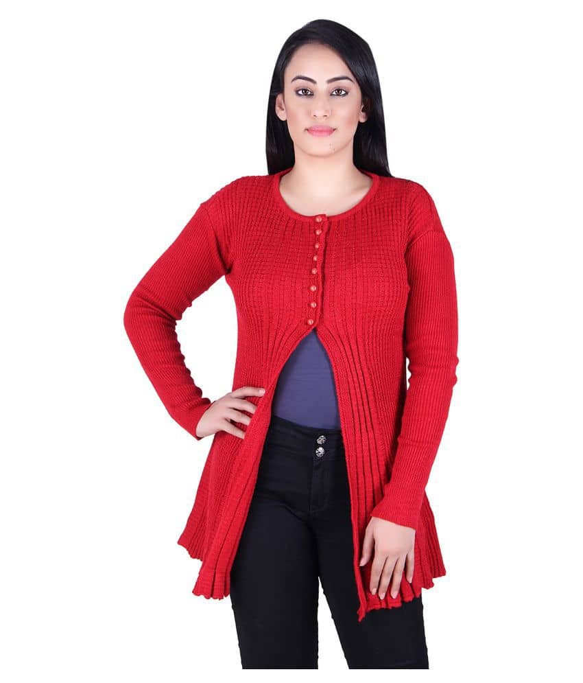 Ogarti Acrylic Shrugs - Red