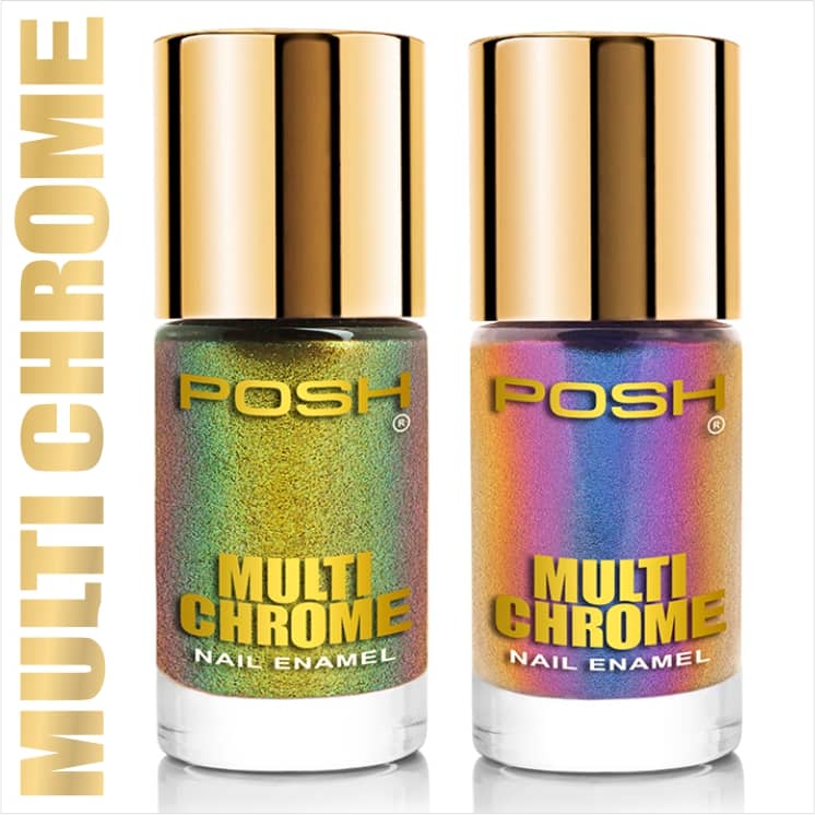 Posh Nail Polish Multi Multichrome Pack of 2 18 mL