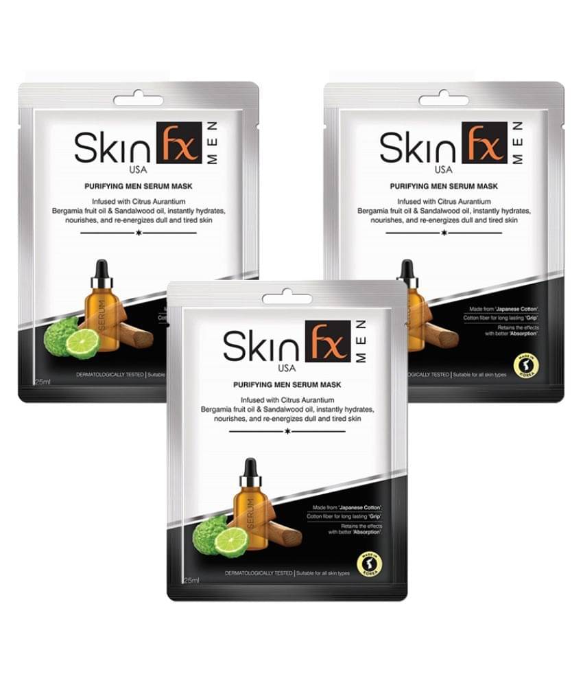     			Skin Fx Face Sheet Mask Masks 75 ml Pack of 3