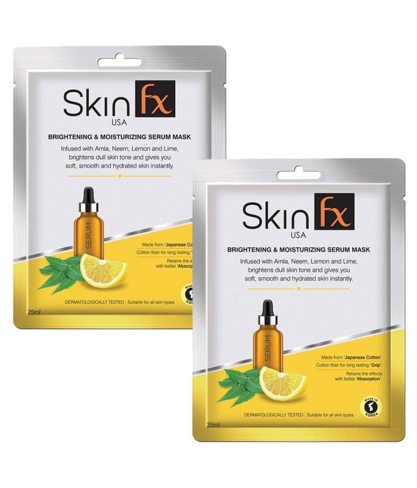     			Skin Fx Face Sheet Mask Masks 50 ml Pack of 2