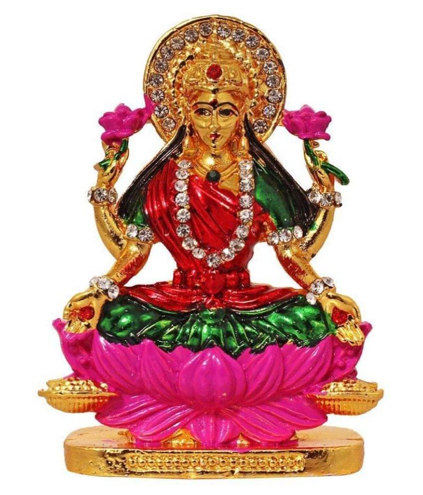 Feng Shui Gold Plated with Stones Lord Laxmi Statue Hindu Goddess Laxmi and God Lakshmi Handicraft Idol Diwali Decorative Spiritual Puja Vastu Showpiece Figurine - Religious Item and Murti     			Feng Shui Gold Plated with Stones Lord Laxmi Statue Hindu Goddess Laxmi and God Lakshmi Handicraft Idol Diwali Decorative Spiritual Puja Vastu Showpiece Figurine - Religious Item and Murti