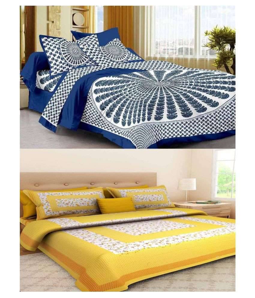     			Uniqchoice Cotton Double Bedsheet ( Assorted )