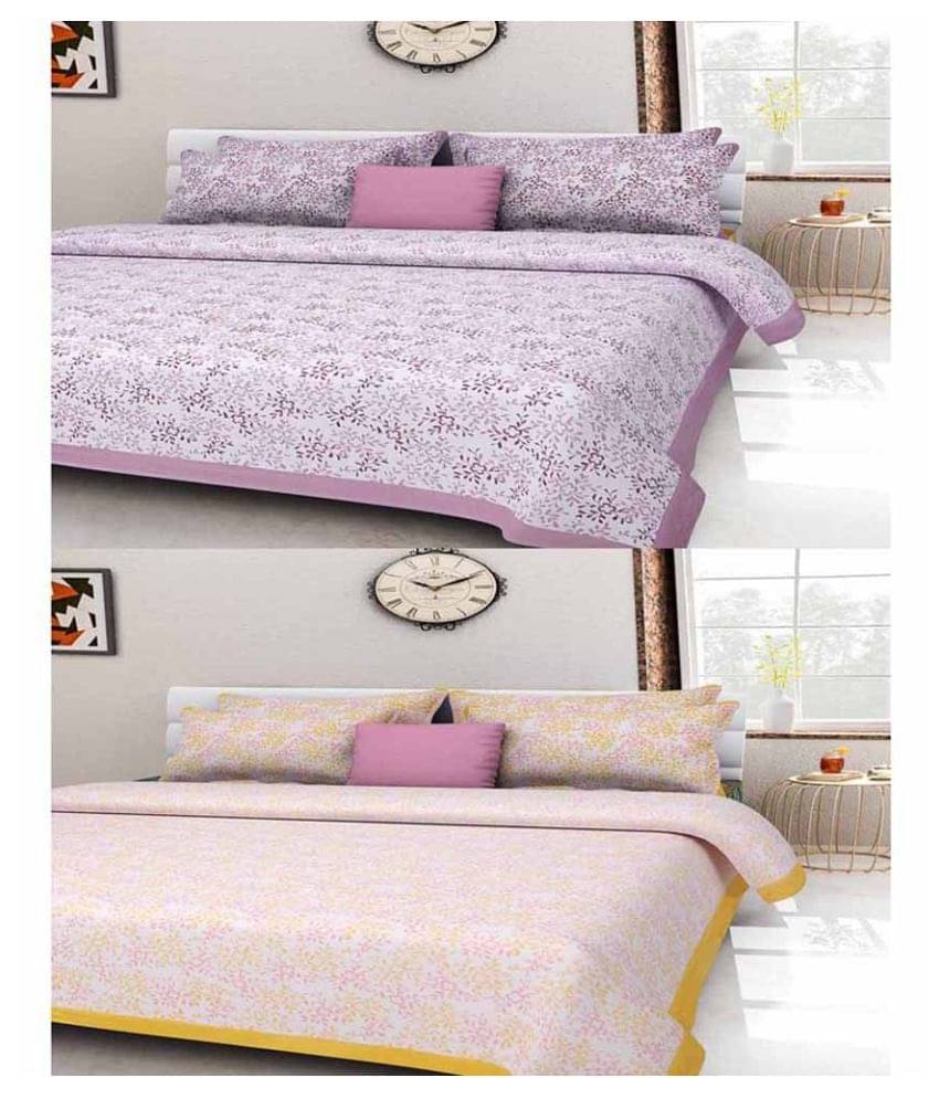     			Uniqchoice Cotton Double Bedsheet ( Assorted )