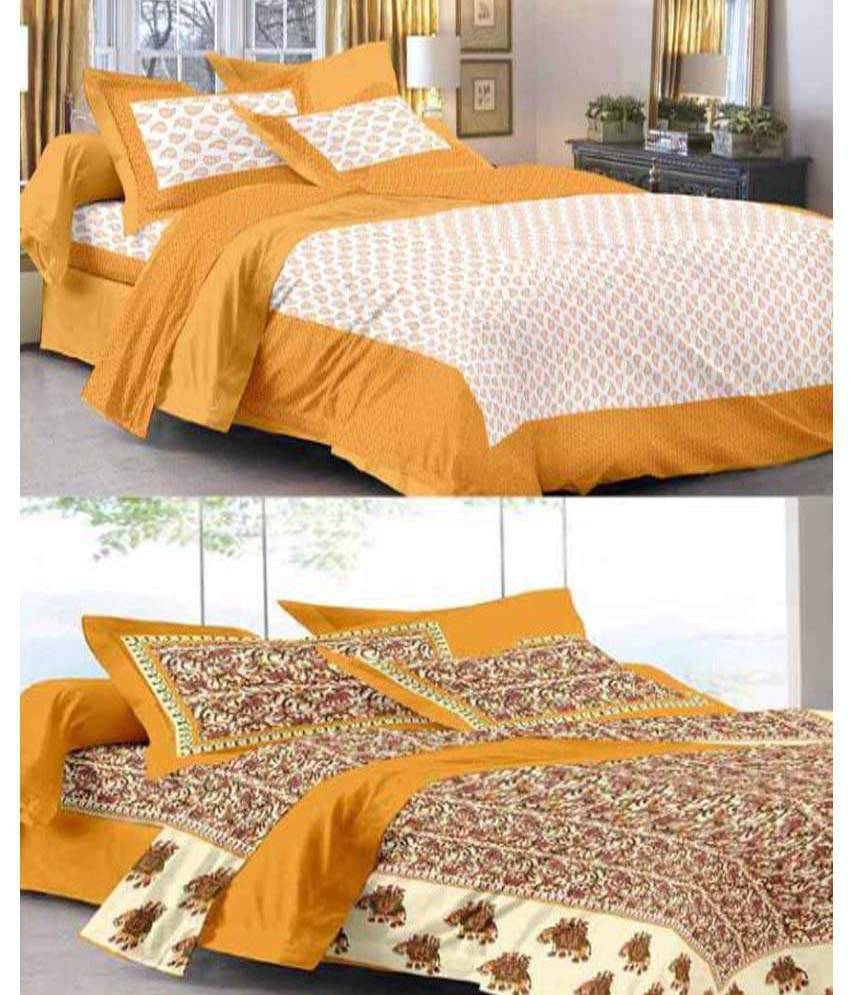     			Uniqchoice Cotton Double Bedsheet ( Assorted )