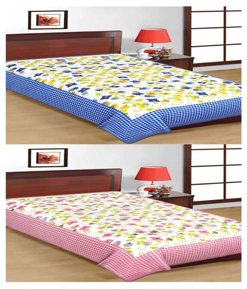     			Uniqchoice Cotton Single Bedsheet ( Assorted )