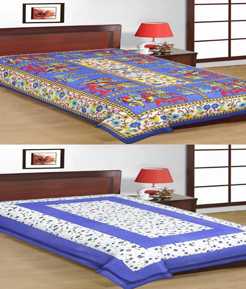 Uniqchoice Cotton 2 Single Bedsheets ( 225 cm x 150 cm ) Uniqchoice Cotton 2 Single Bedsheets ( 225 cm x 150 cm )