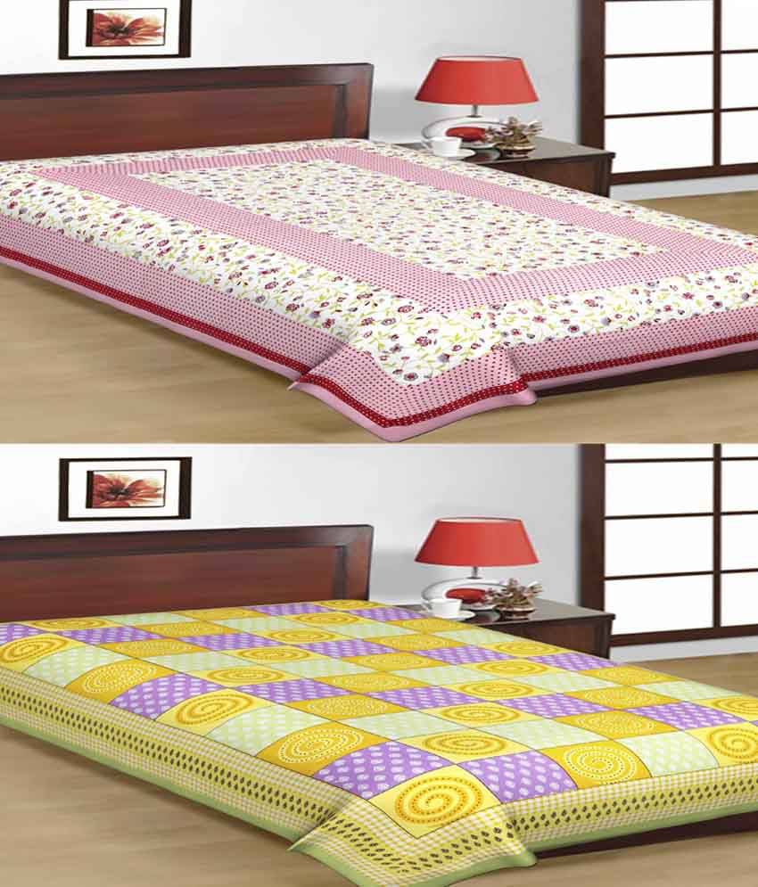     			Uniqchoice Cotton Single Bedsheet ( Assorted )