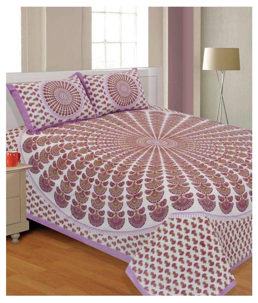    			Uniqchoice Cotton Double Bedsheet ( Assorted )