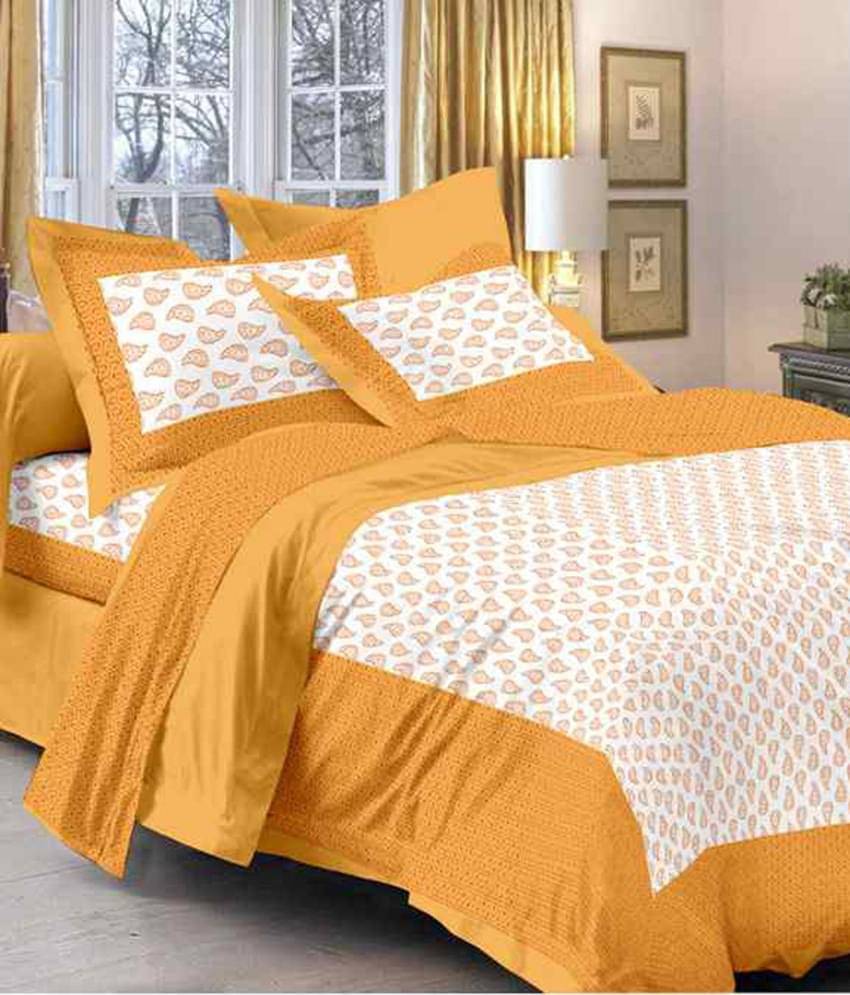     			Uniqchoice Cotton Double Bedsheet ( White )