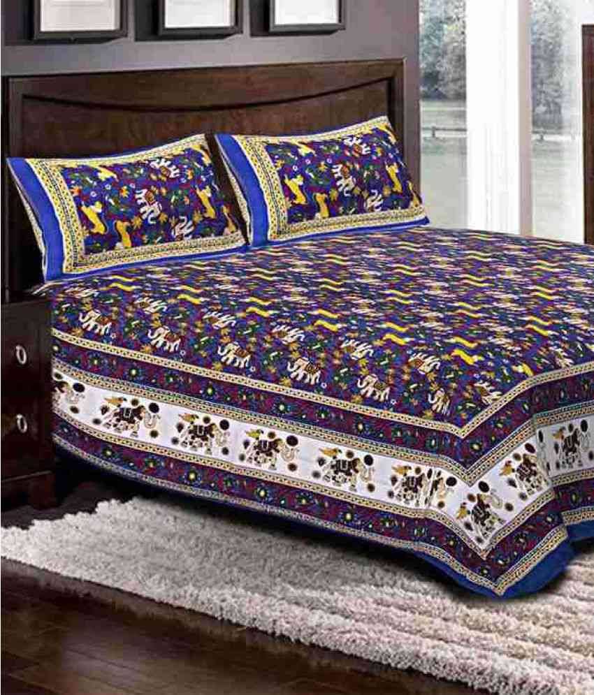     			Uniqchoice Cotton Double Bedsheet ( Assorted )