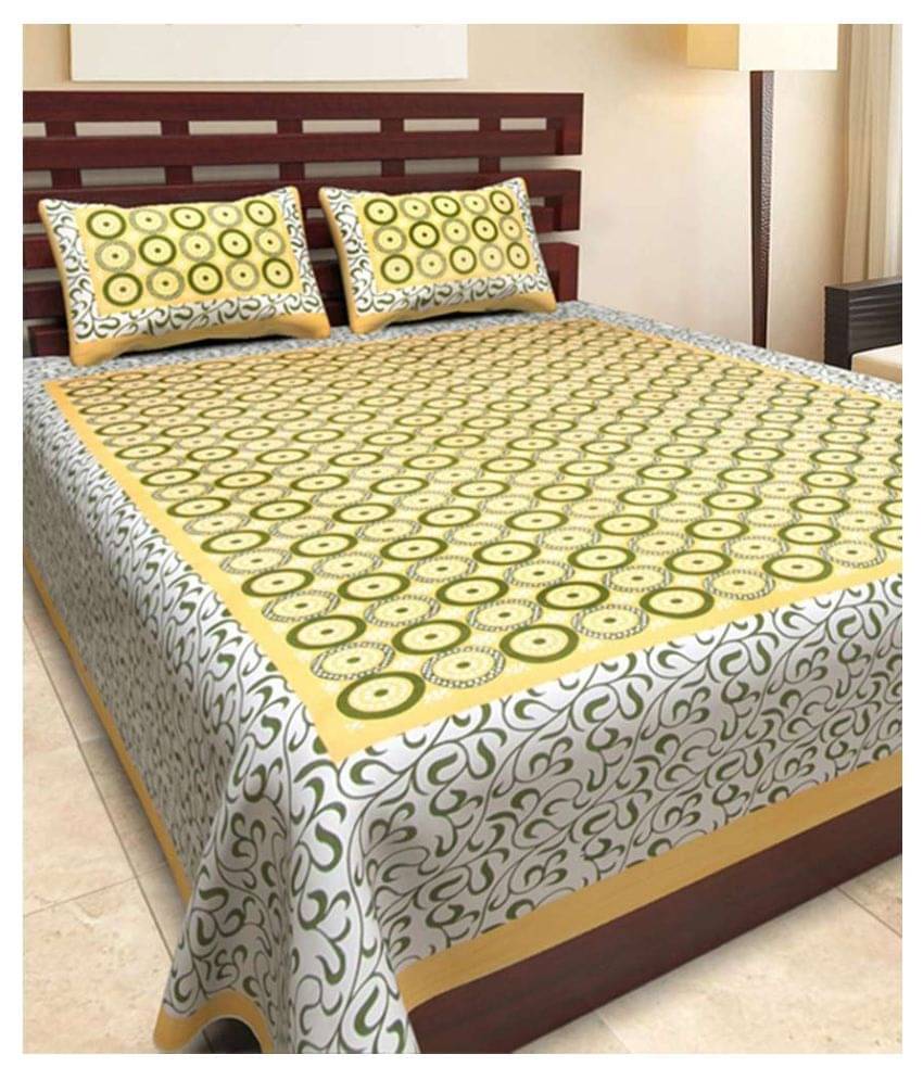     			Uniqchoice Cotton Double Bedsheet ( Assorted )
