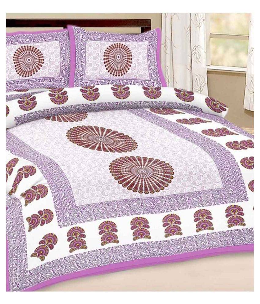     			Uniqchoice Cotton Double Bedsheet ( Assorted )