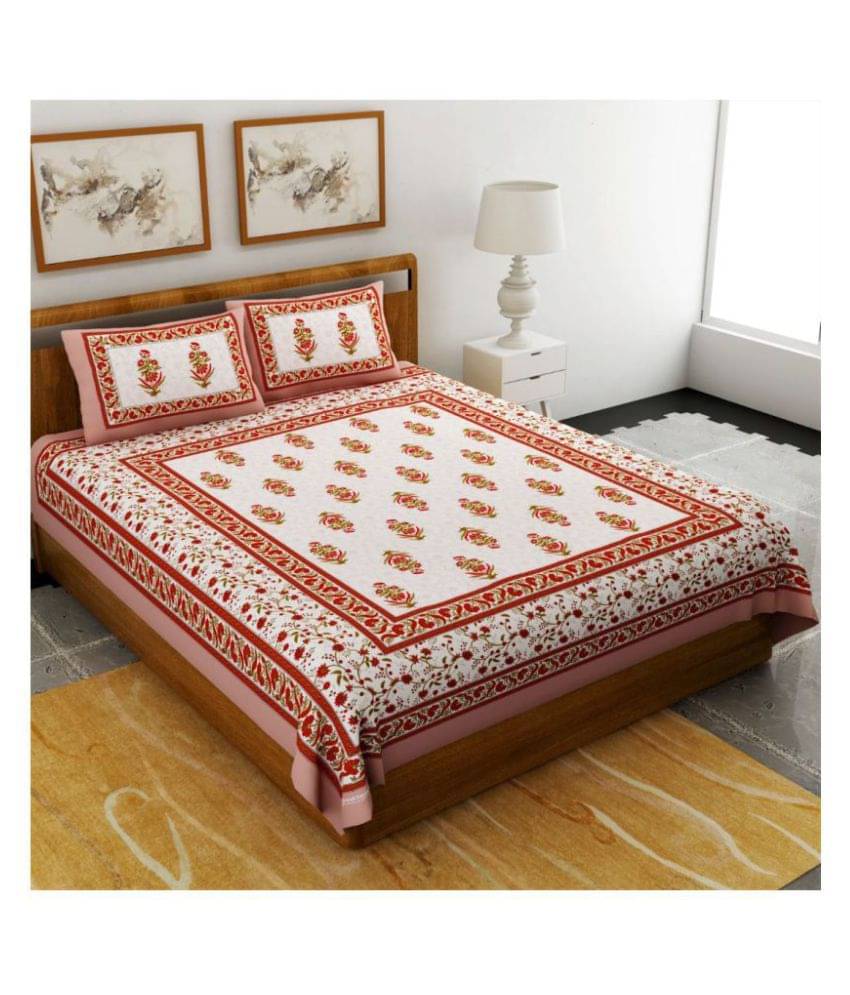     			Uniqchoice Cotton Double Bedsheet ( White )