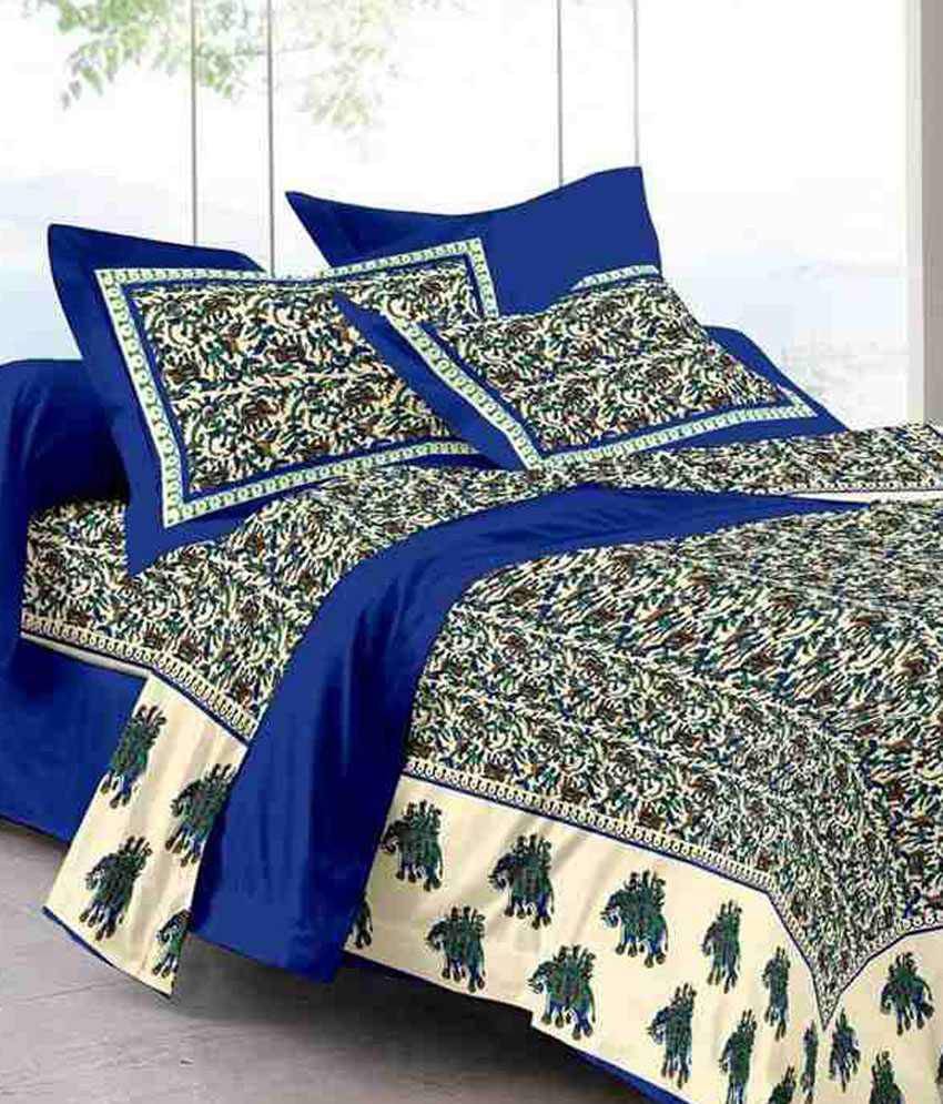     			Uniqchoice Cotton Double Bedsheet ( Beige )