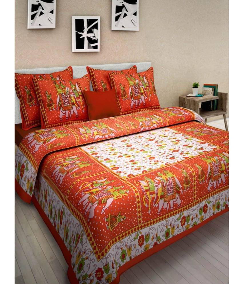     			Uniqchoice Cotton Double Bedsheet ( Assorted )