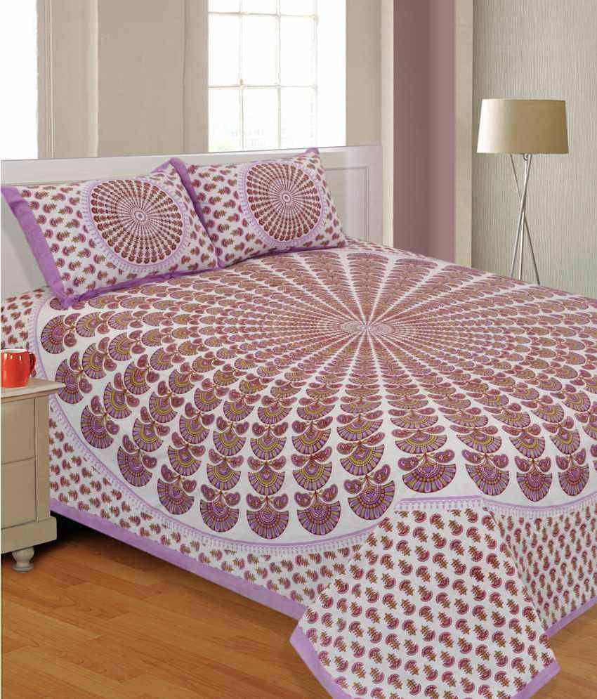     			Uniqchoice Cotton Double Bedsheet ( Assorted )