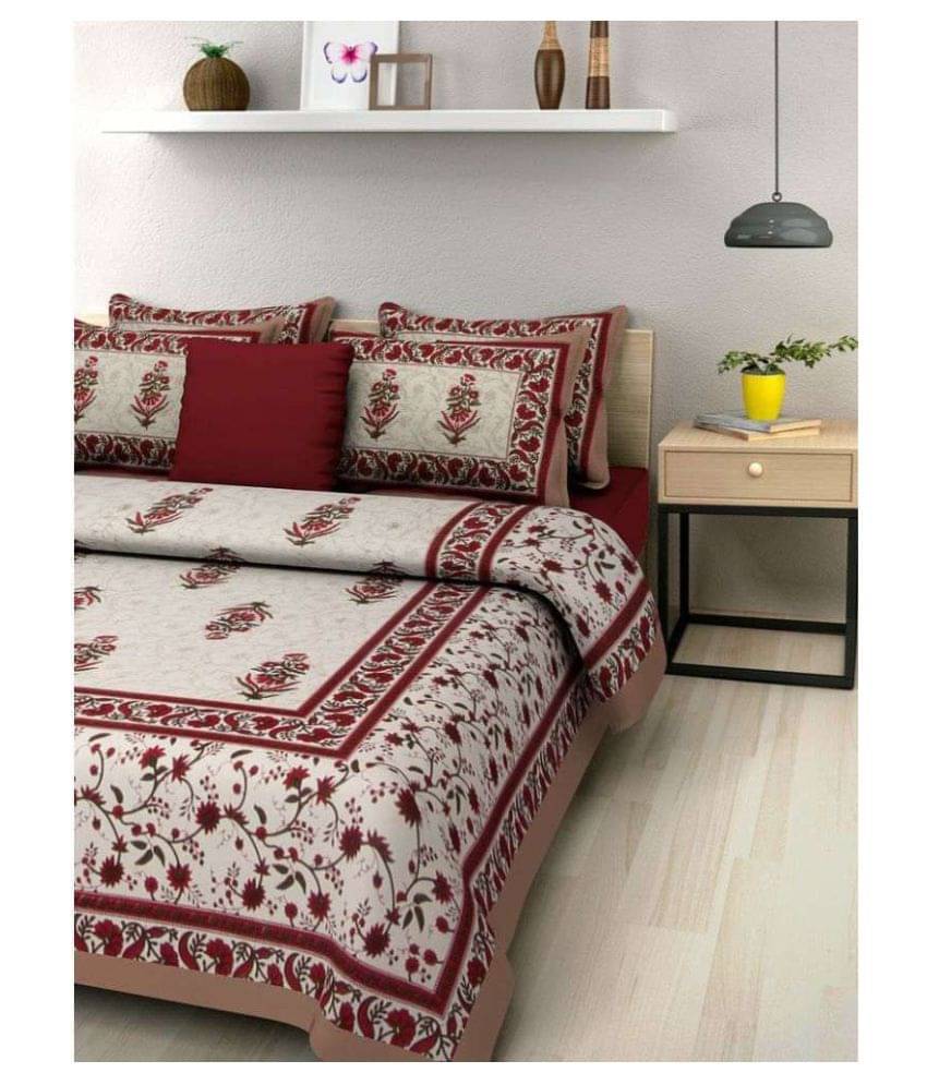     			Uniqchoice Cotton Double Bedsheet ( Assorted )