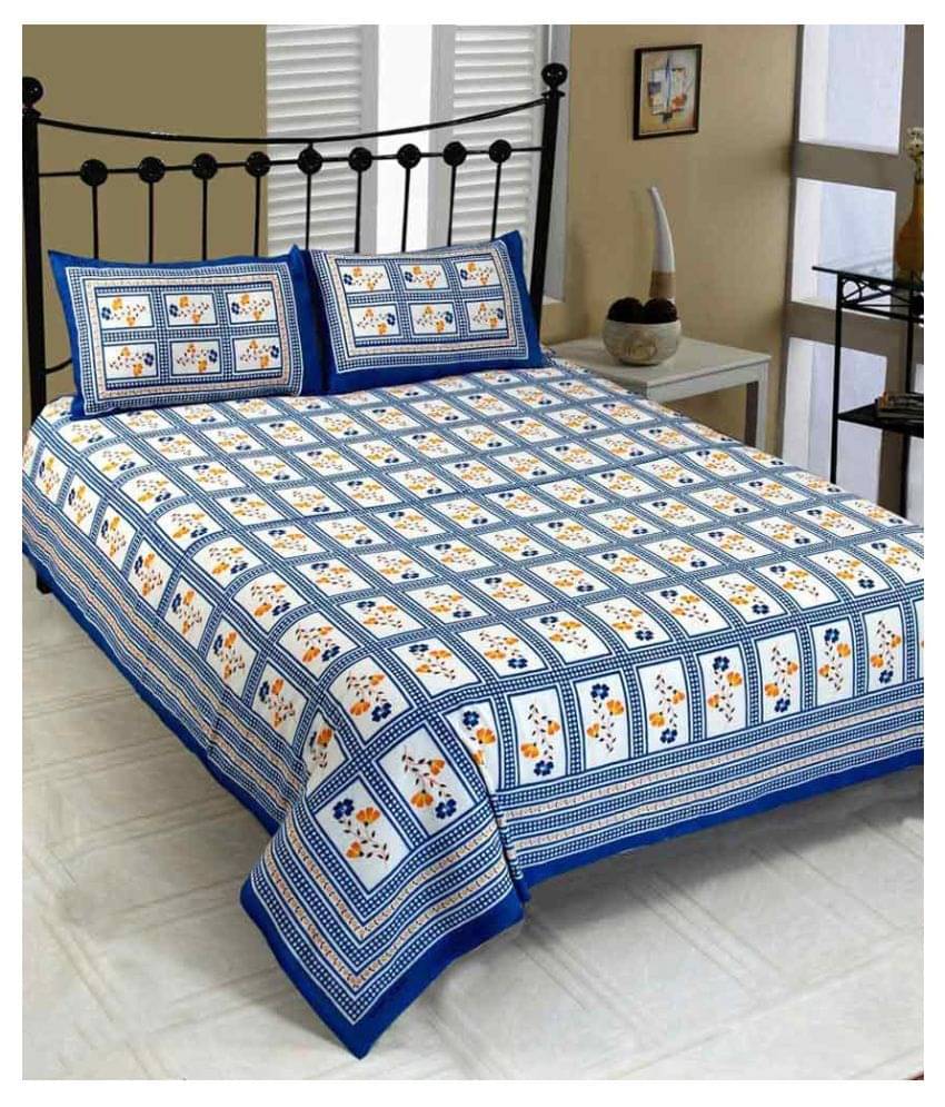     			Uniqchoice Cotton Double Bedsheet ( Assorted )