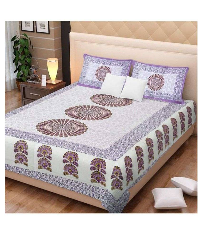     			Uniqchoice Cotton Double Bedsheet ( Assorted )