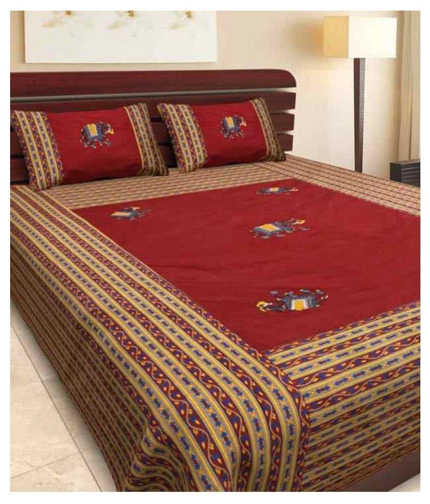     			Uniqchoice Cotton Double Bedsheet ( Assorted )