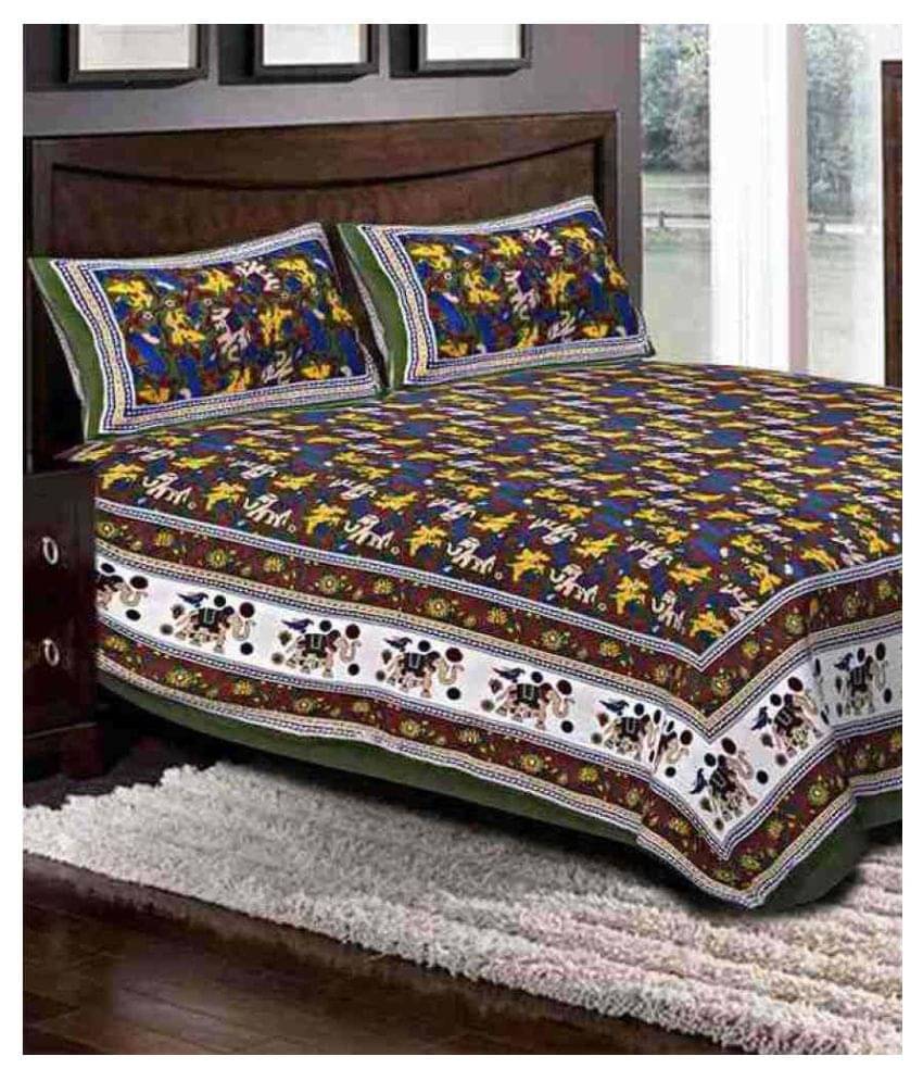     			Uniqchoice Cotton Double Bedsheet ( Assorted )
