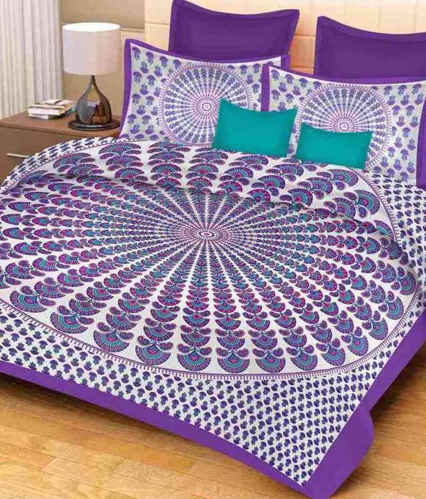     			Uniqchoice Cotton Double Bedsheet ( Assorted )