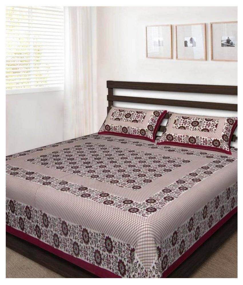     			Uniqchoice Cotton Double Bedsheet ( Assorted )