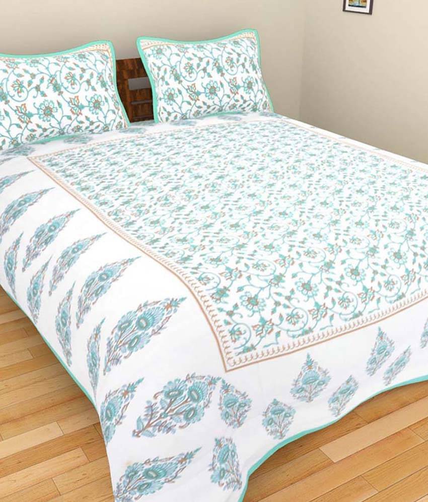     			Uniqchoice Cotton Double Bedsheet ( White )