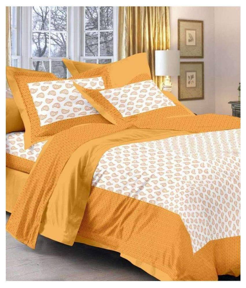     			Uniqchoice Cotton Double Bedsheet ( White )