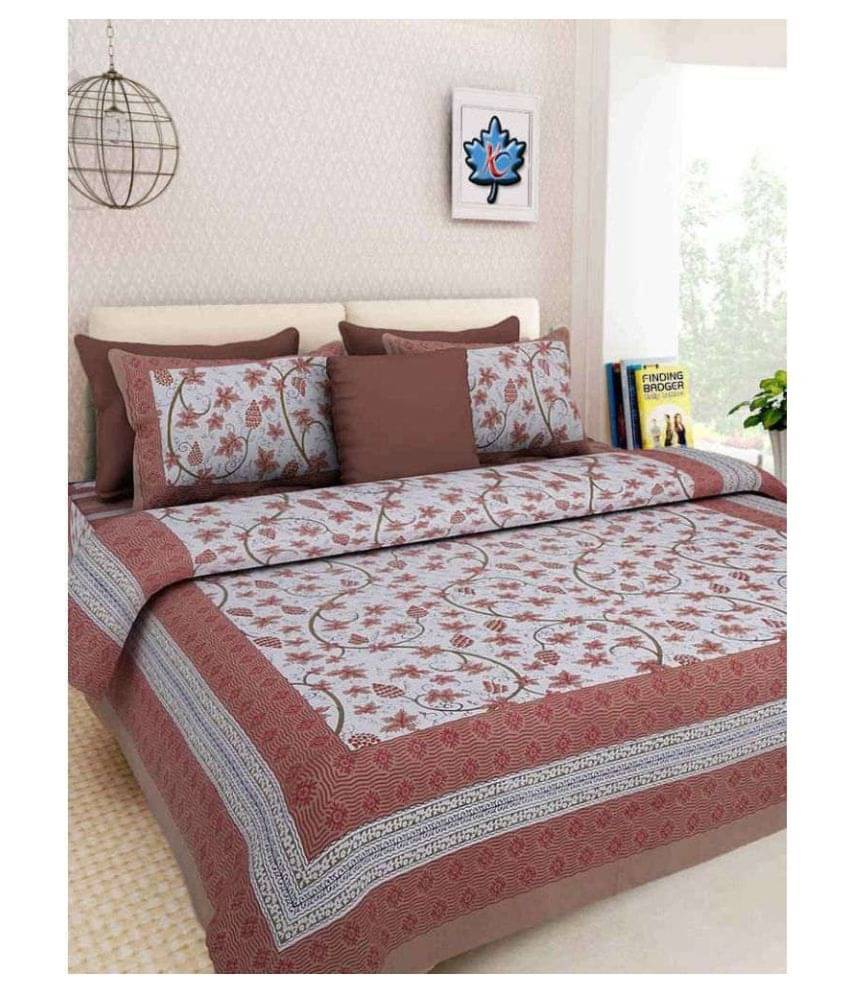     			Uniqchoice Cotton Double Bedsheet ( Assorted )