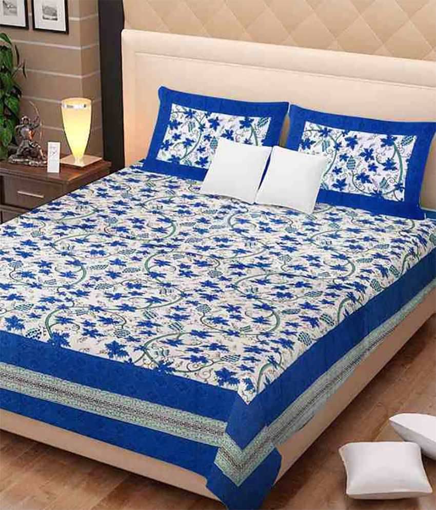     			Uniqchoice Cotton Double Bedsheet ( White )