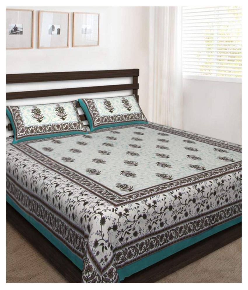     			Uniqchoice Cotton Double Bedsheet ( Assorted )