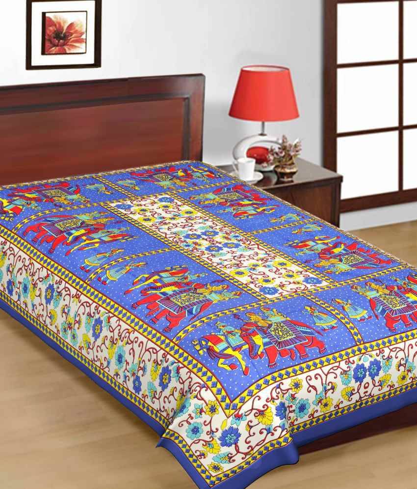 Uniqchoice Cotton Single Bedsheet ( 225 cm x 150 cm ) Uniqchoice Cotton Single Bedsheet ( 225 cm x 150 cm )