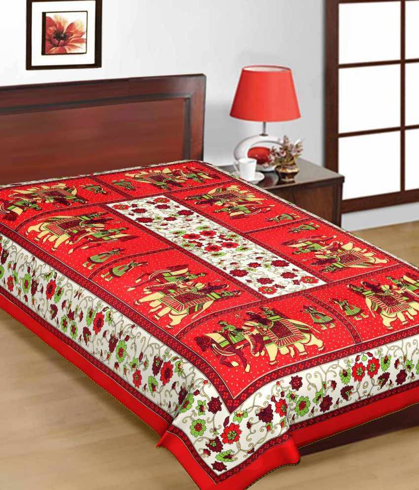     			Uniqchoice Cotton Single Bedsheet ( 225 cm x 150 cm )