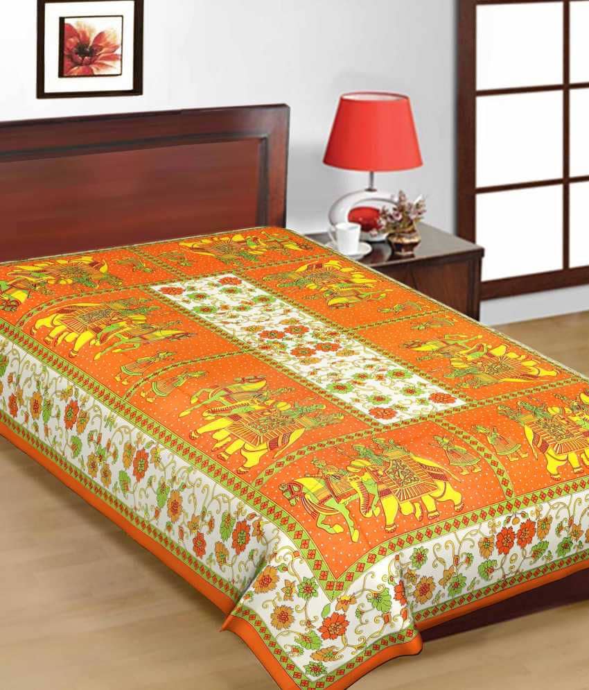 Uniqchoice Cotton Single Bedsheet ( Assorted )