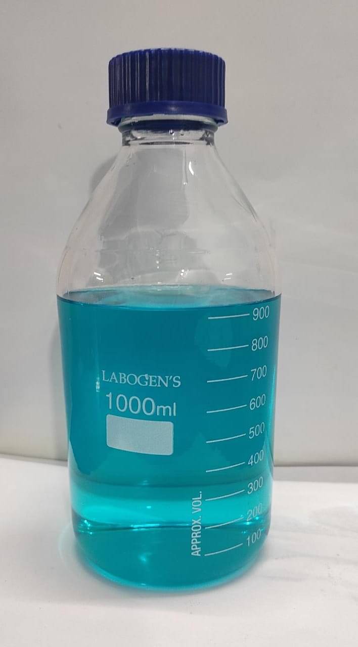     			LABOGENS GLASS REAGENT BOTTLE WITH BLUE SCREW CAP . 1000ML