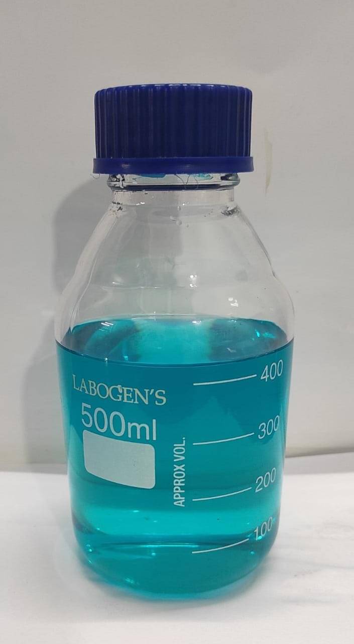     			LABOGENS GLASS REAGENT BOTTLE WITH BLUE SCREW CAP 500ML ( pack of 2pc)