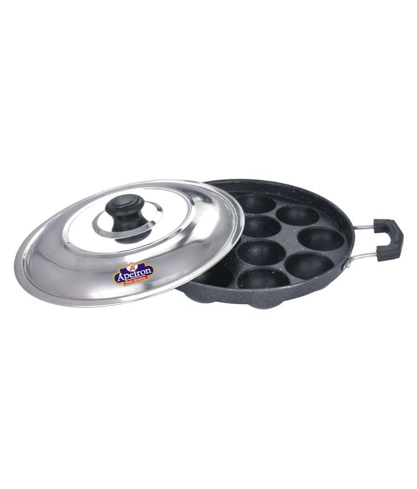     			APEIRON APPAM 12 CAVITY Non-Stick Aluminum Chetty Pan 27 cm 1000 mL