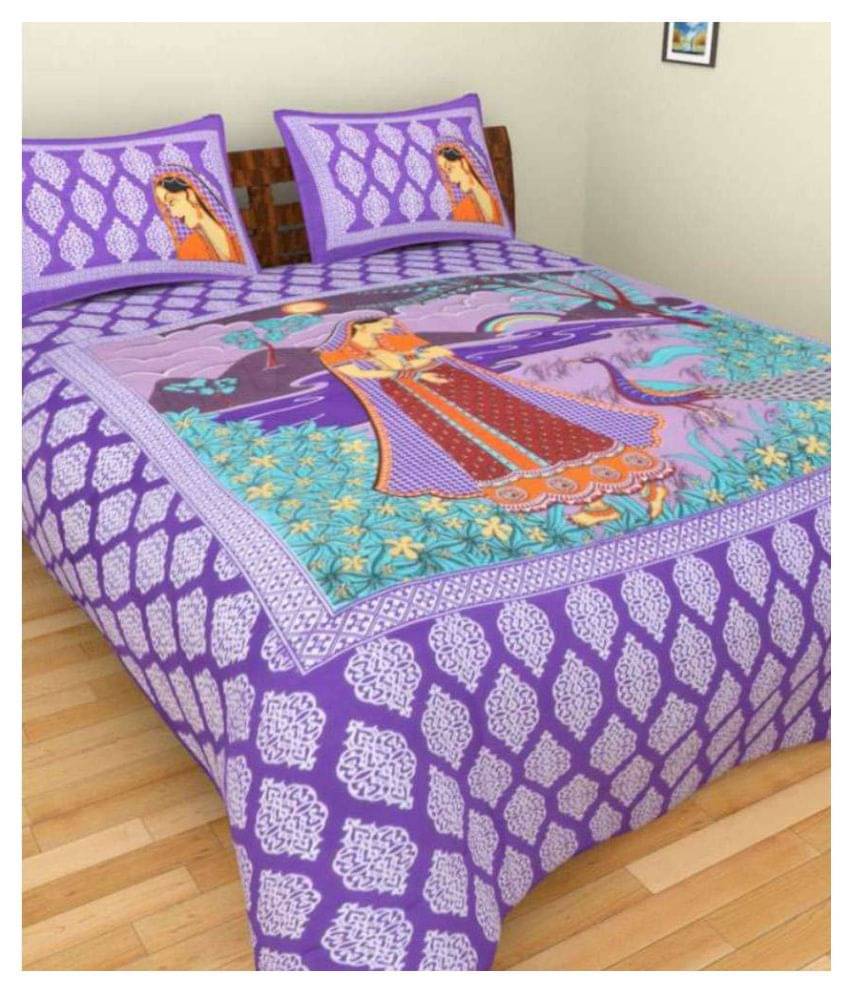     			Uniqchoice Cotton Double Bedsheet ( Assorted )