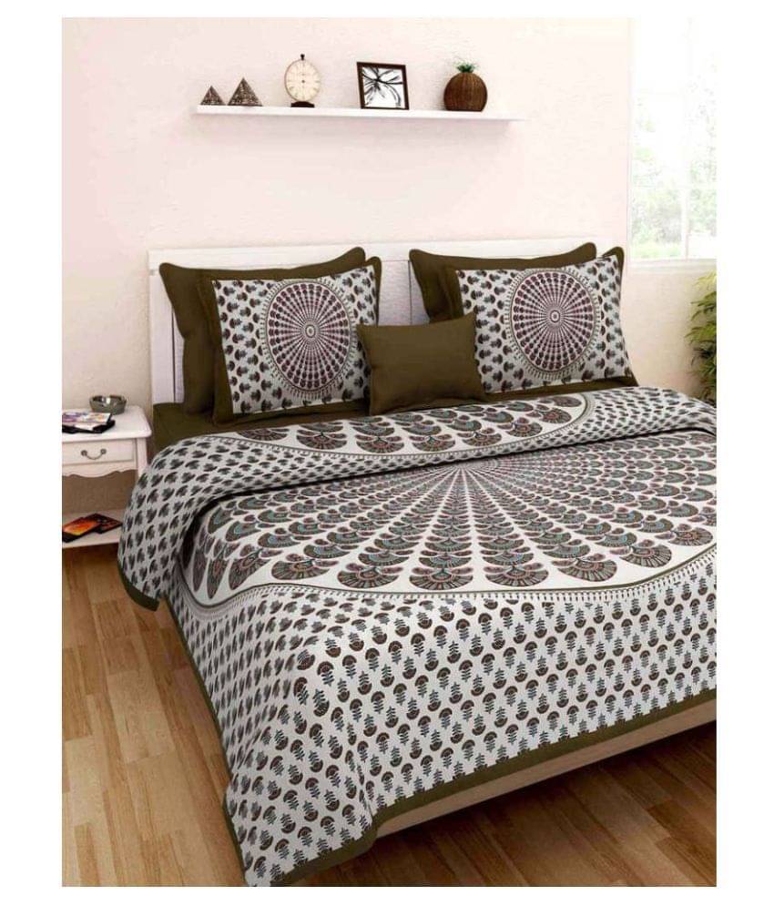     			Uniqchoice Cotton Double Bedsheet ( Black )