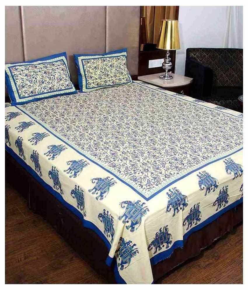     			Uniqchoice Cotton Double Bedsheet ( Assorted )