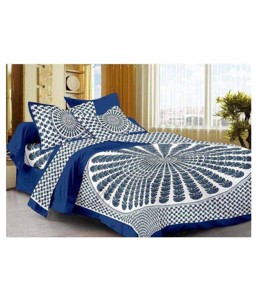     			Uniqchoice Cotton Double Bedsheet ( Assorted )