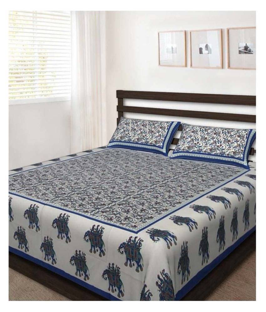     			Uniqchoice Cotton Double Bedsheet ( Assorted )