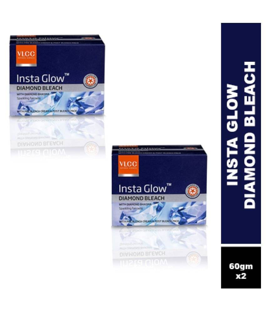 Vlcc Instaglow Diamond Bleach 60G(Pack Of 2) Vlcc Instaglow Diamond Bleach 60G(Pack Of 2)