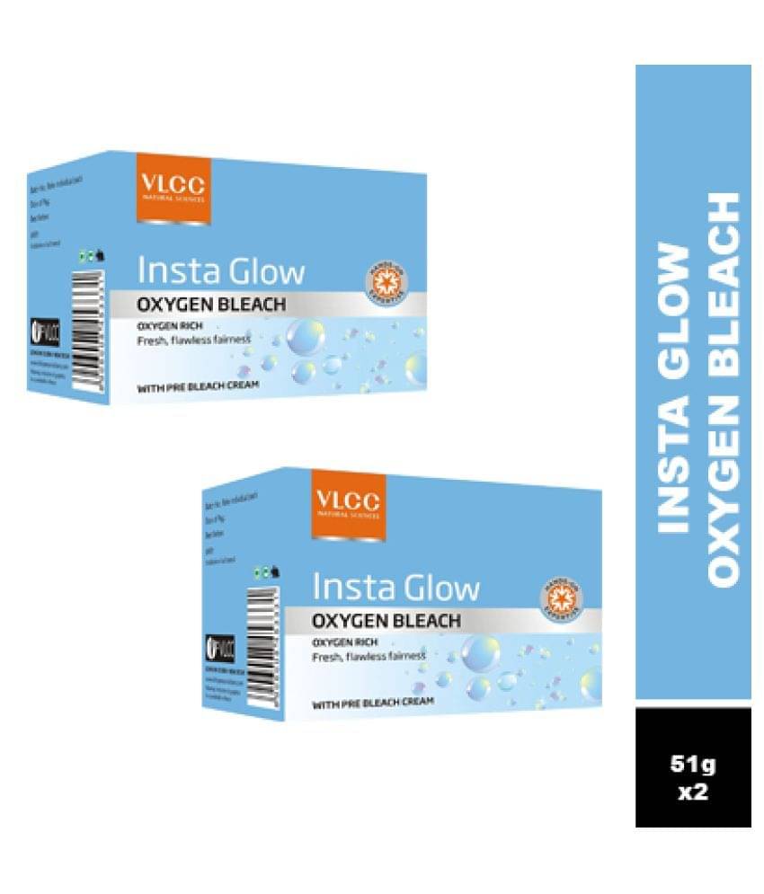     			Vlcc Instaglow Oxygen Bleach 51G(Pack Of 2)