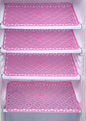     			CreadCraft Set of 4 PVC Pink Fridge Mats