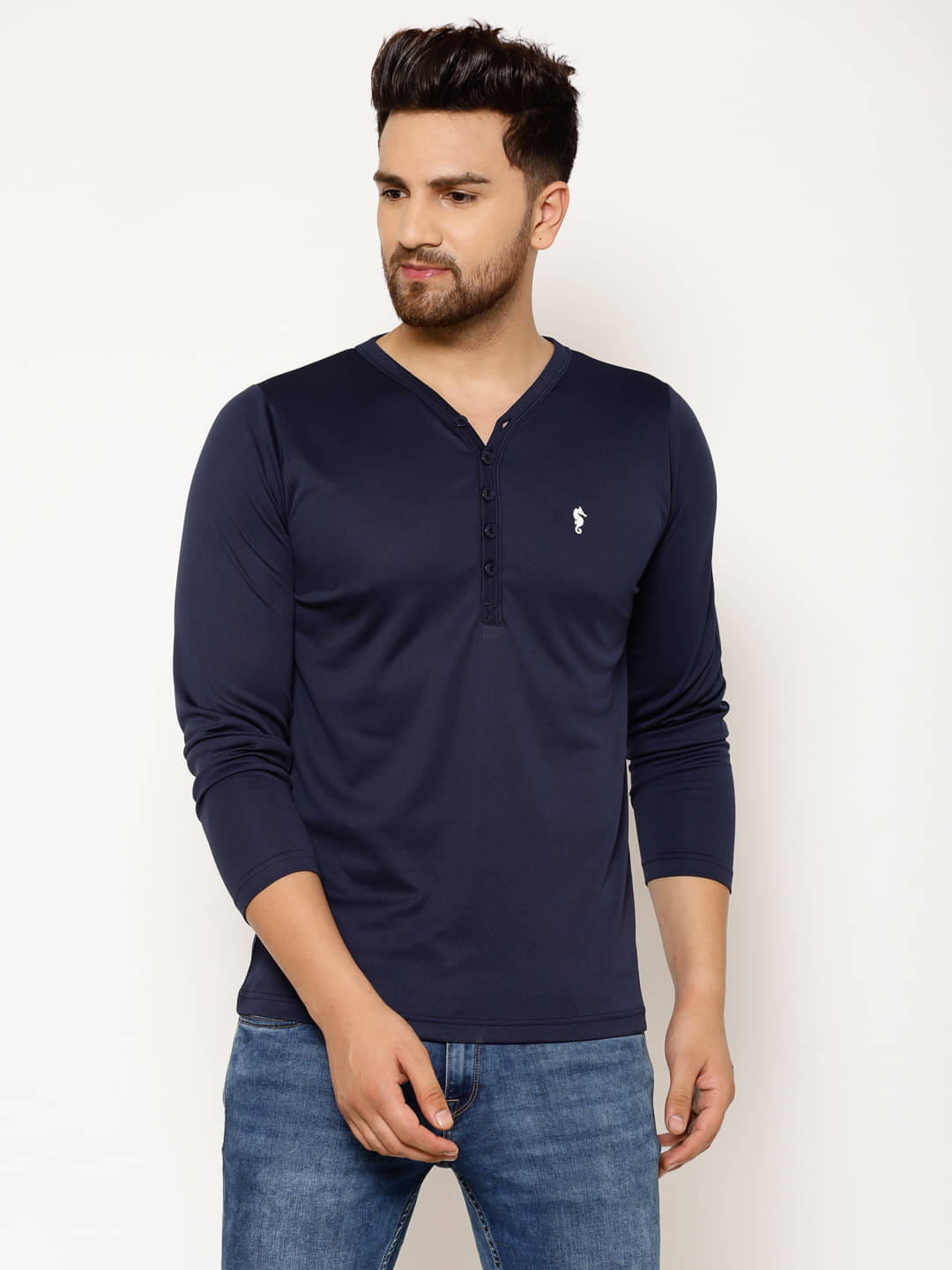     			EPPE - Navy Blue Polyester Regular Fit Men's Sports T-Shirt ( Pack of 1 )