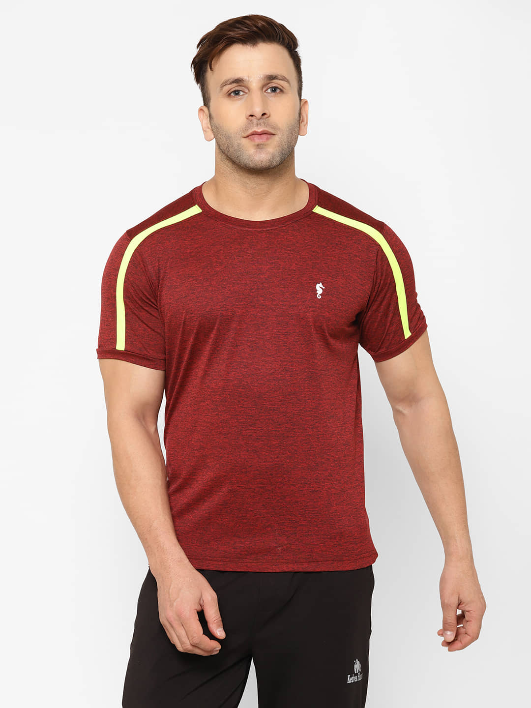 EPPE - Maroon Polyester Regular Fit Men's Sports T-Shirt ( Pack of 1 )