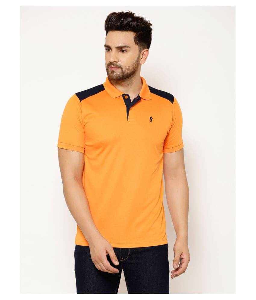     			EPPE - Orange Polyester Regular Fit Men's Sports Polo T-Shirt ( Pack of 1 )