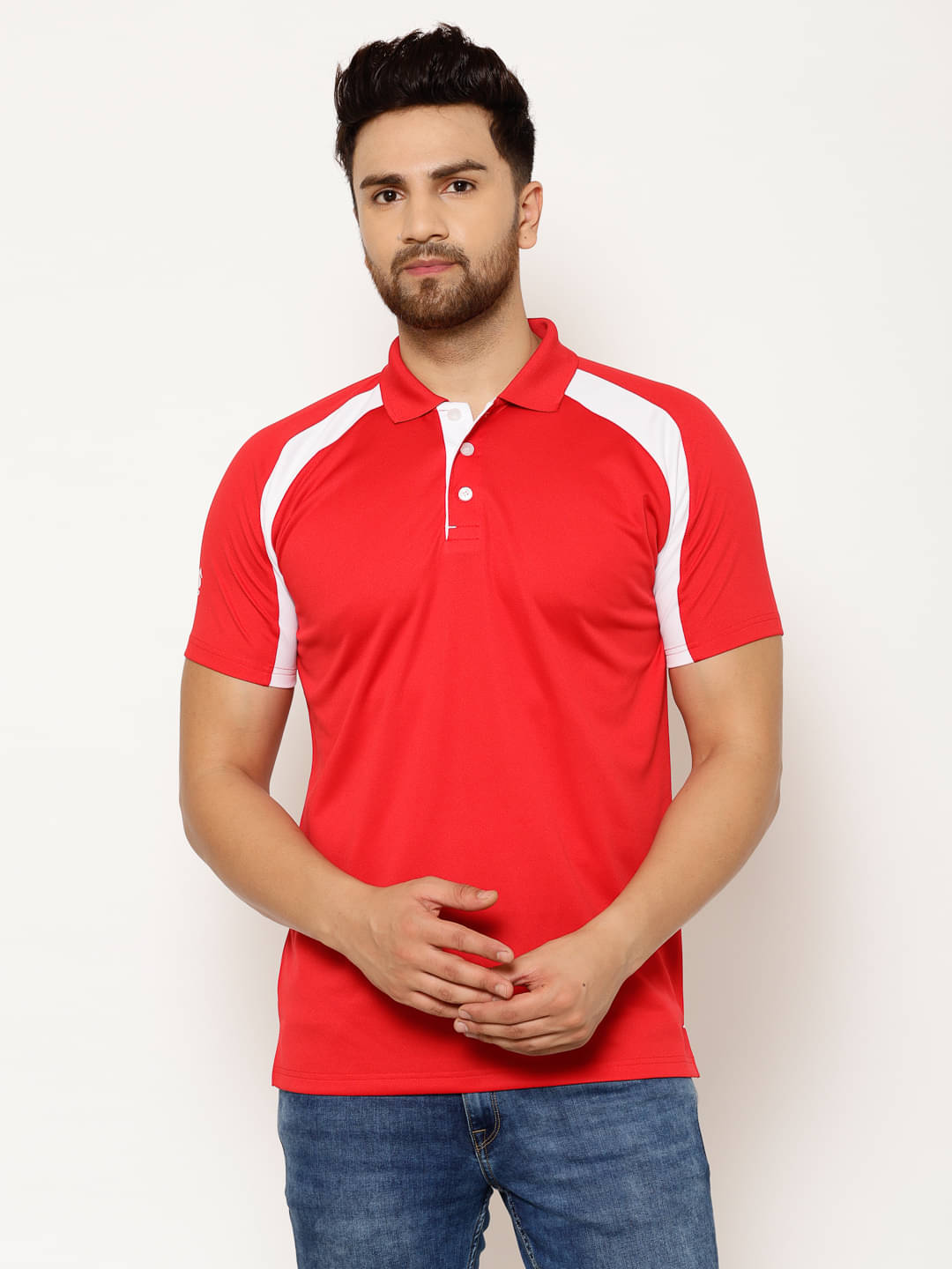 EPPE - Red Polyester Regular Fit Men's Sports Polo T-Shirt ( Pack of 1 )     			EPPE - Red Polyester Regular Fit Men's Sports Polo T-Shirt ( Pack of 1 )